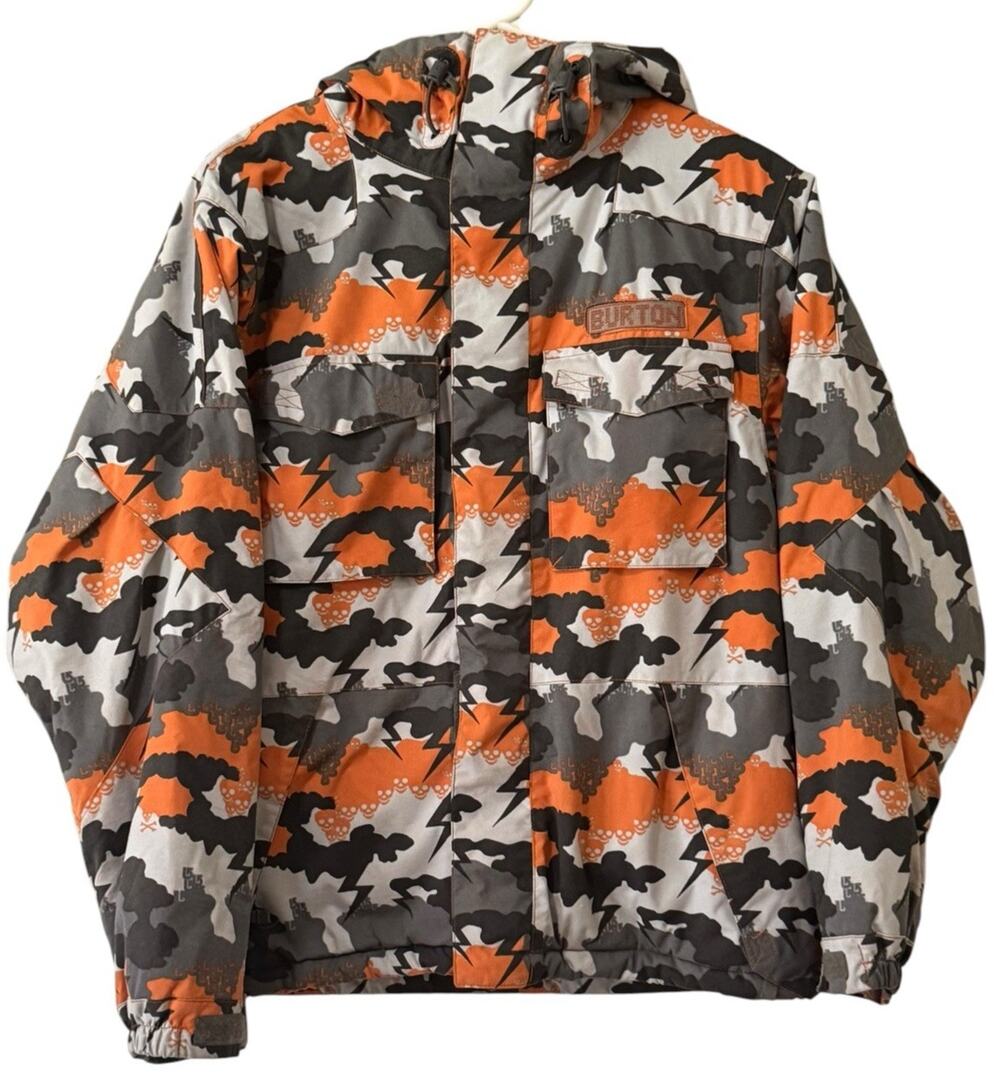 Burton Youth XL Snowboard Ski Jacket Skull Outdoor Pocket Breathable Winter Coat